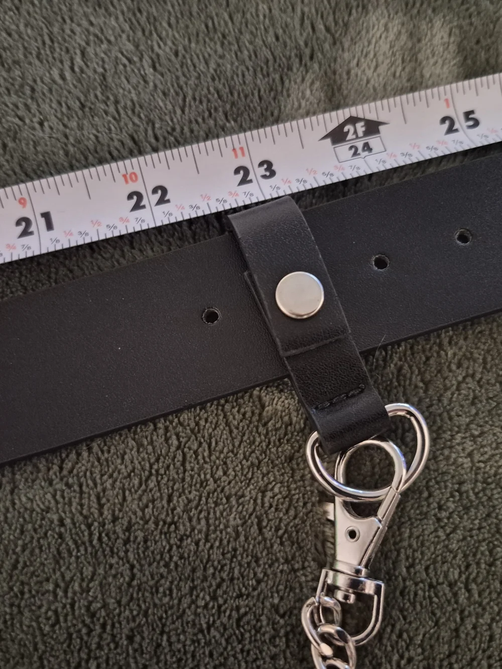 Disturbia Draconoid Belt Size Small Vegan Leather With Removable Chains NWT